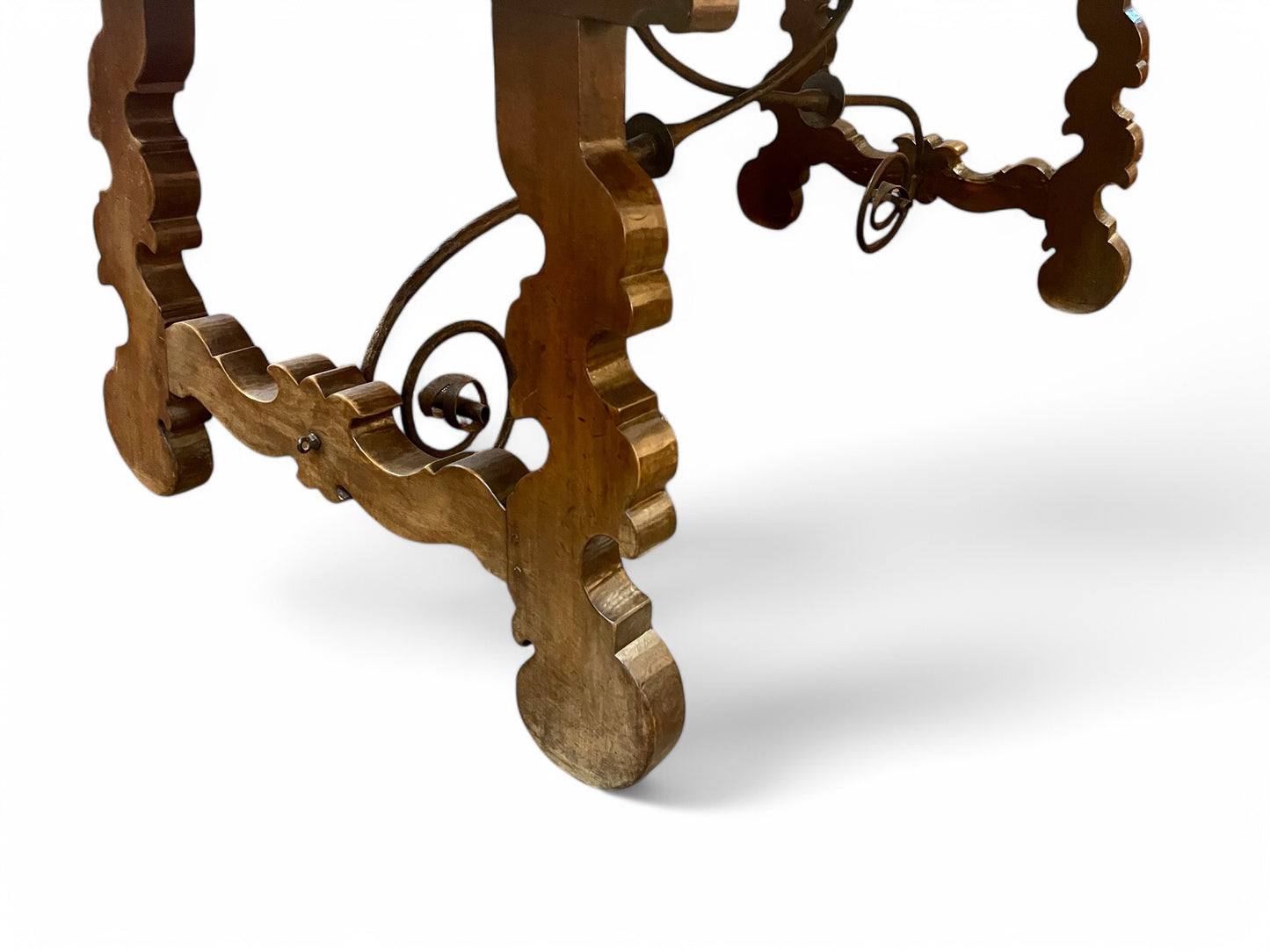 Antique French 19th century walnut refectory table