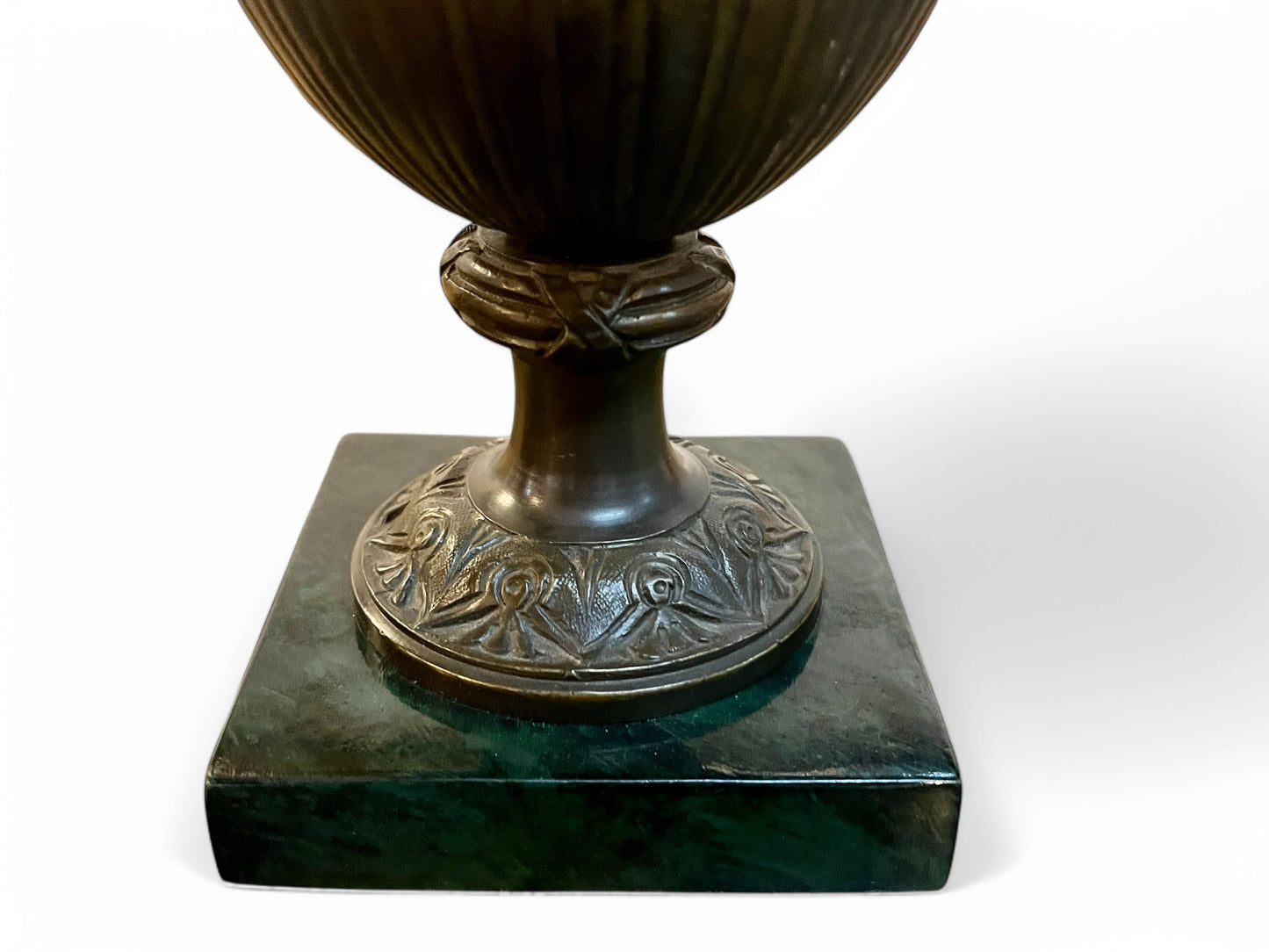 Antique A pair of 19th century French renaissance cast bronze urns