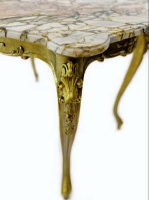 Louis 16th gilt center table.
