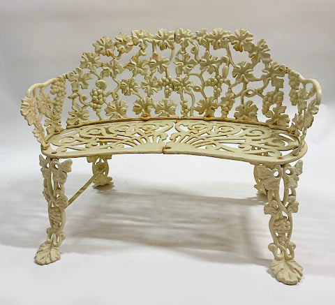 Cast iron garden bench
