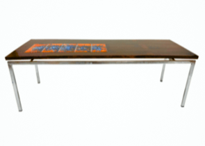 Italian 1960 Retro Rosewood Coffee Table