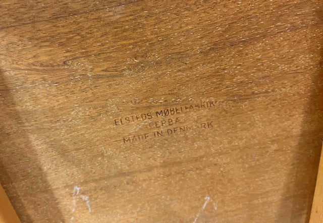 Nest of three teak tables