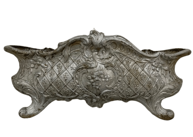 Pair of 19th century cast iron French urns.