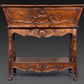 Antique 19th century French carved walnut Louis XV dough bin