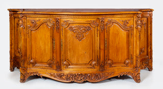 Antique 19th century French carved walnut sideboard