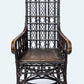 Antique 19th century, Chinese Quing period bamboo opium chair