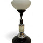 Vintage c1930 Art Deco two coloured Bakelite and chrome table lamp