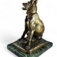 Antique 19 th century bronze figure, Alsatian dog