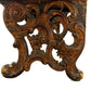 Antique carved wood 19th century Italian parcel gilt and painted Rococo style bench
