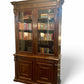 Antique 19th century French mahogany two door bookcase