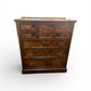 Antique Australian walnut chest of 7 drawers fitted with original brass handles
