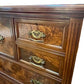 Antique Australian walnut chest of 7 drawers fitted with original brass handles