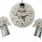 Vintage Sputnik ceiling light and two matching wall Brackets