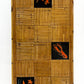 Vintage bamboo and ceramic tiled coffee table.
