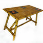 Vintage bamboo and ceramic tiled coffee table.