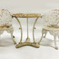 19th century English 3piece cast iron garden setting