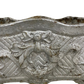 Pair French cast iron urns.